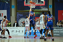 Basketball, Superliga 2024/25, Platzierungsrunde 4.Runde, Flyers Wels vs. Oberwart Gunners,
