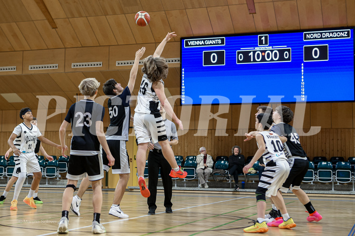 22.03.2025 Österreichischer Basketballverband 2024/25, SLMU14, Vienna Giants vs. BBC Nord Dragonz 