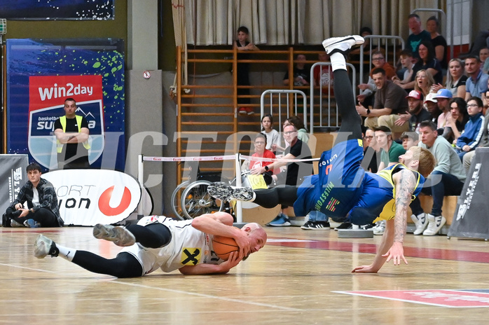 Basketball, Superliga 2024/25, 9. Plazierungsrunde, Flyers Wels vs. UBSC Graz,