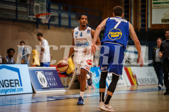 Basketball, bet-at-home Basketball Superliga 2020/21, Grunddurchgang 14. Runde, Oberwart Gunners, Gmunden Swans, Laurence Alexander (4)