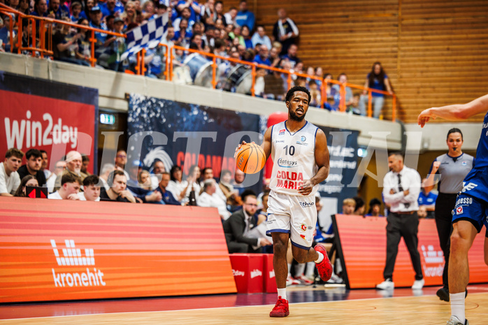 Basketball, win2day Basketball Superliga 2024/25, Playoffs Finale 2. Spiel
, BBC Nord Dragonz, Oberwart Gunners, Austen Awosika (10)