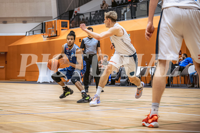 Basketball, Win2Day Superliga 2022/23, Grunddurchgang 10.Runde, Vienna Timberwolves, COLDAMARIS BBC Nord Dragonz, Kyran Jordan Mc Clure (13)