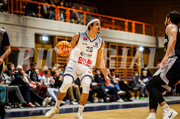 Basketball, win2day Basketball Superliga 2024/25, Grunddurchgang Runde 18, BBC Nord Dragonz, Gmunden Swans, Lukas Hahn (25)