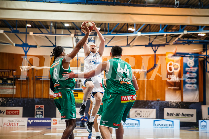Basketball, bet-at-home Basketball Superliga 2020/21, Platzierungsrunde, 4. Runde, Oberwart Gunners, Kapfenberg Bulls, Sebastian Käferle (7)