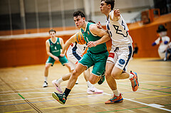 Basketball, Basketball Zweite Liga 2024/25, Grunddurchgang 14.Runde, Vienna Timberwolves, KOS Celovec, Lorenz Windisch (8), Valentin Siegmund (0)