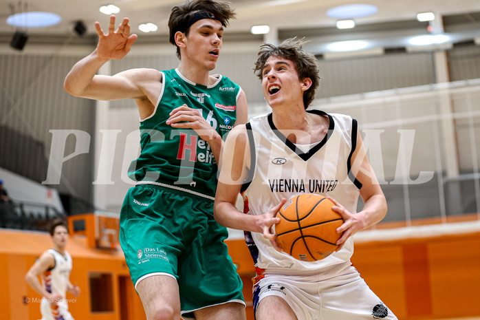 22.03.2025 Österreichischer Basketballverband 2024/25, SLMU19, Vienna United vs. Kapfenberg Bulls 