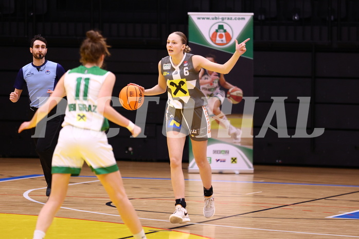 03.02.2024, Graz, Raiffeisen Sportpark, Basketball Damen Superliga 2023/24, Grunddurchgang 11.Runde, UBI Holding Graz - BK Raiffeisen Duchess Klosterneuburg ,  