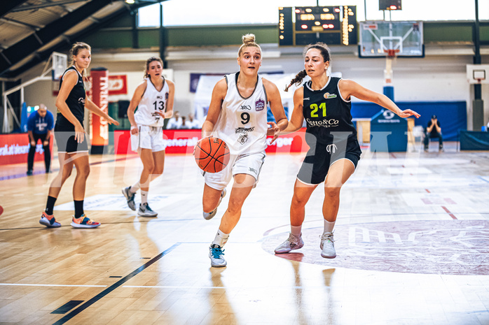 Basketball Basketball Damen Superliga 2021/22, Grunddurchgang 4.Runde Vienna D.C. Timberwolves vs. Basket Flames