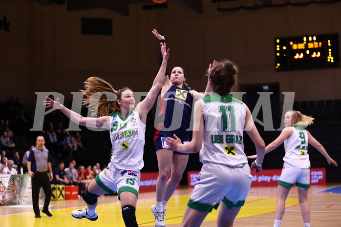 01.04.2024, Graz, Raiffeisen Sportpark, Basketball Damen Superliga 2023/24, Finale, Spiel 2, UBI Holding Graz - SKN St. Pölten Frauen ,  