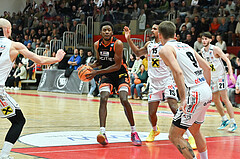 Basketball, Superliga 2023/24, Grunddurchgang 15. Runde, Flyers Wels vs. Fürstenfeld Panthers,
