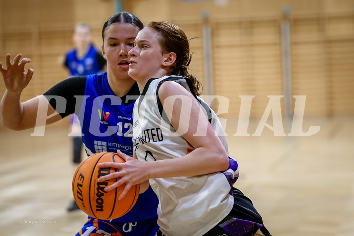05.04.2025 Österreichischer Basketballverband 2024/25, SLWU16 Vienna United vs. DBB  Basketgirls Wels