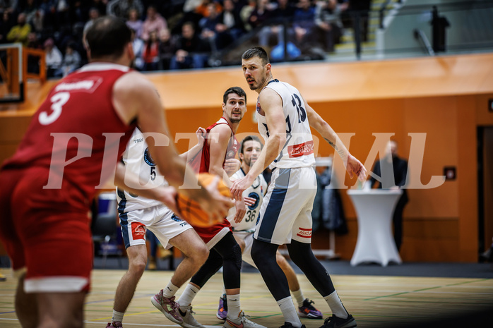 Basketball, Win2Day Superliga 2023/24, Grunddurchgang 17.Runde, Vienna Timberwolves, BC Vienna, Bogic Vujosevic (5)