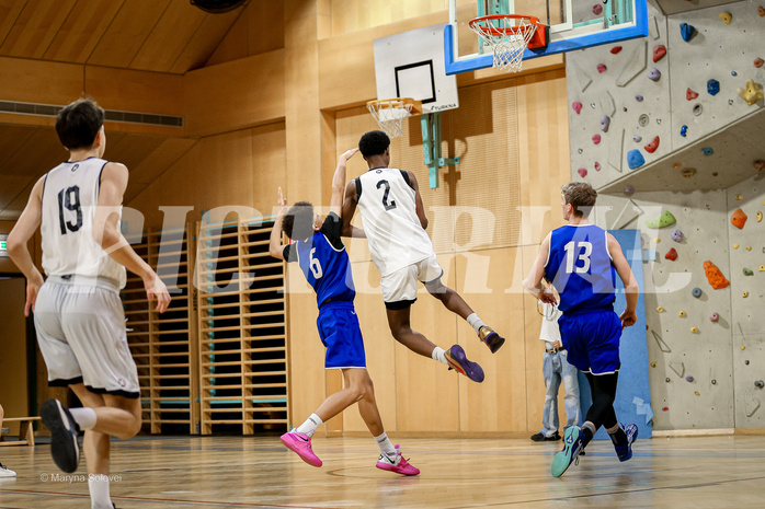 16.02.2025 Österreichischer Basketballverband 2024/25, SLMU16 Basket Flames WAT vs SG Salzkammergut