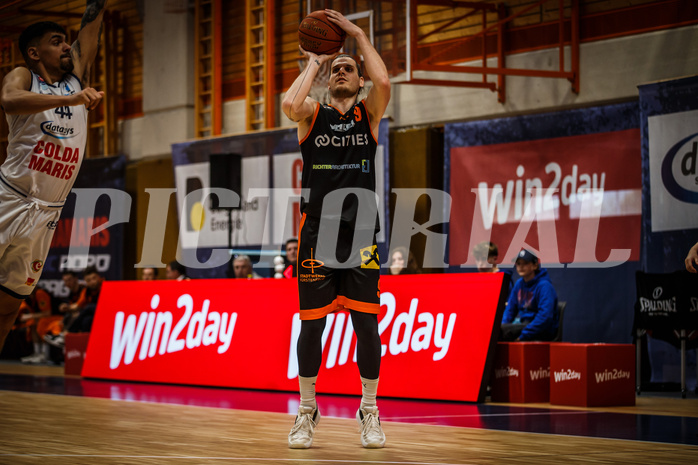 Basketball, win2day Basketball Superliga 2022/23, 10. Qualifikationsrunde, BBC Nord Dragonz, Fürstenfeld Panthers, Adnan Hajder (9) Basketball, win2day Basketball Superliga 2022/23, 10. Qualifikationsrunde, BBC Nord Dragonz, Fürstenfeld Panthers, Adnan Hajder (9)