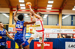 Basketball, win2day Basketball Superliga 2024/25, Grunddurchgang 6.Runde, Traiskirchen Lions, Oberwart Gunners, Moritz Lanegger-Rest (8)