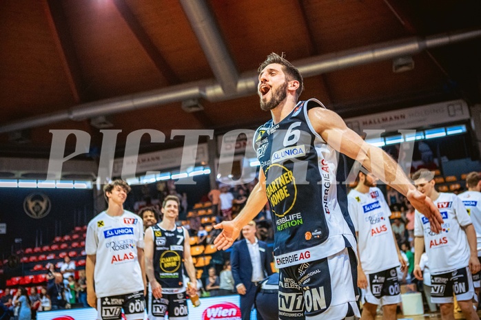 Basketball, Win2Day Superliga 2022/23, Playoff, Finale Spiel 4, BC Vienna, Gmunden Swans, 