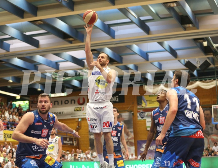 Basketball ABL 2017/18, Playoff Finale Spiel 3 Gmunden Swans vs. Kapfenberg Bulls 