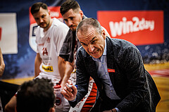 Basketball, win2day Basketball Superliga 2022/23, 8. Qualifikationsrunde, Traiskirchen Lions, UBSC Graz, Radomir Mijanovic (Head Coach)