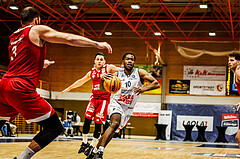 Basketball, win2day Basketball Superliga 2023/224, Grunddurchgang Runde 22, BBC Nord Dragonz, BC Vienna, Austen Awosika (10)