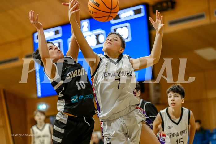 12.01.2025 Österreichischer Basketballverband 2024/25, SLMU14, SU Döbling vs Vienna Giants