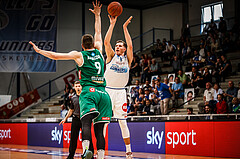 Basketball, bet-at-home Basketball Superliga 2021/22, Playoffs, Viertelfinale Spiel 3, Oberwart Gunners, Kapfenberg Bulls, Edi Patekar (9)