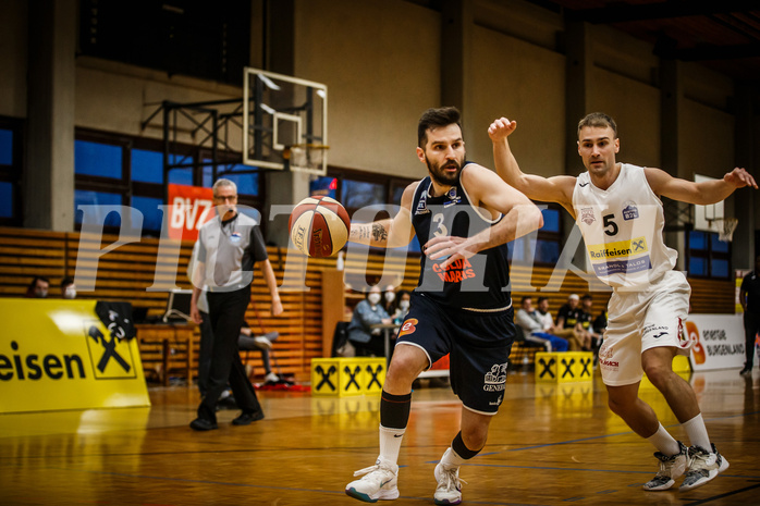 Basketball, Basketball Zweite Liga, Playoff: Viertelfinale 1. Spiel, Mattersburg Rocks, BBC Nord Dragonz, Petar Cosic (3)