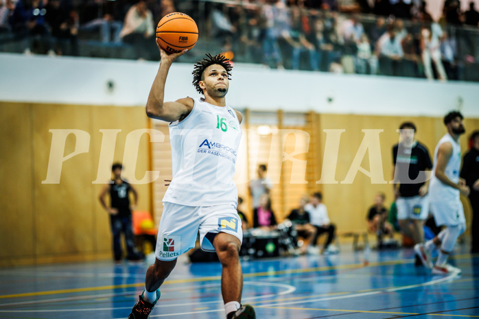 Basketball, Basketball Zweite Liga 2023/24, Grunddurchgang 4.Runde, Deutsch Wagram Alligators, Mattersburg Rocks, Philip Konate (16)
