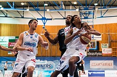 Basketball, ABL 2017/18, Grunddurchgang 3.Runde, Oberwart Gunners, Flyers Wels, Gregg Denzel (9)