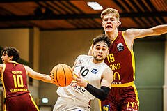 Basketball, Basketball Zweite Liga 2024/25, Grunddurchgang 6.Runde, Mattersburg Rocks, Traiskirchen Lions, Julian Alper (10)
