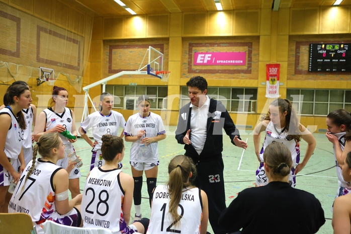 Basketball Damen Superliga 2023/24, Grunddurchgang 10.Runde Vienna United vs. Basket Flames