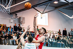 Basketball, Basketball Zweite Liga 2024/25, Grunddurchgang 1.Runde, Deutsch Wagram Alligators, Upper Austrian Ballers, Luka Kujundzic (18)