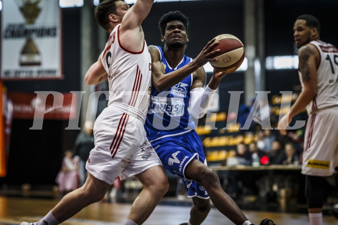 Basketball, ABL 2018/19, Playoff VF Spiel 3, Oberwart Gunners, BC Vienna, Dwane Miner (6)