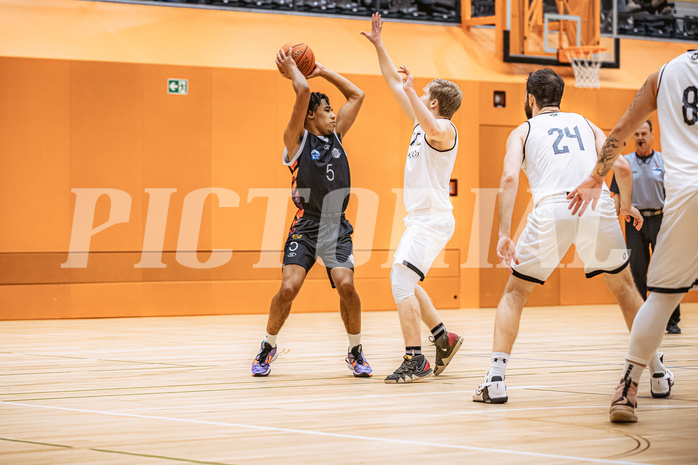 Basketball, Basketball Zweite Liga 2022/23, Grunddurchgang 12.Runde, Basket Flames, Vienna United, Obinna Anthony Ndukwe (5)