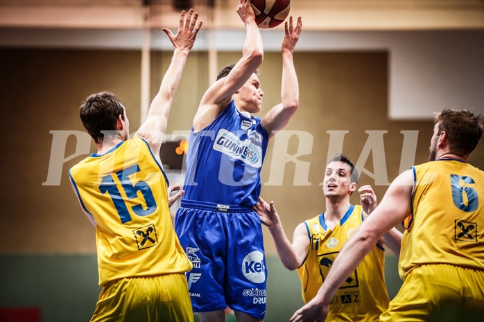 Basketball, ABL 2017/18, Grunddurchgang 29.Runde, UBSC Graz, Oberwart Gunners, Sebastian Käferle (7)