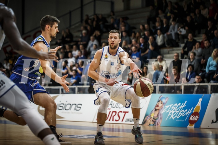Basketball, ABL 2018/19, Grunddurchgang 17.Runde, Oberwart Gunners, Gmunden Swans, Andrius Mikutis (5)