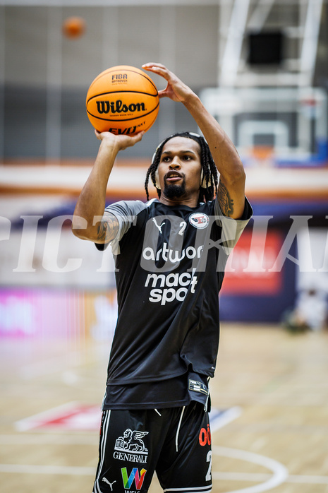 Basketball, Win2Day Superliga 2023/24, Grunddurchgang 11.Runde, Vienna Timberwolves, Flyers Wels, Terell Allen (2)