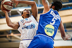 Basketball, Admiral Basketball Superliga 2019/20, Platzierungsrunde 3.Runde, Oberwart Gunners, Gmunden Swans, Lawrence Alexander (6)