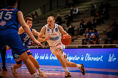 Basketball, bet-at-home Basketball Superliga 2021/22, Grunddurchgang Runde 14, Oberwart Gunners, Vienna D.C. Timberwolves, Sebastian Käferle (7)