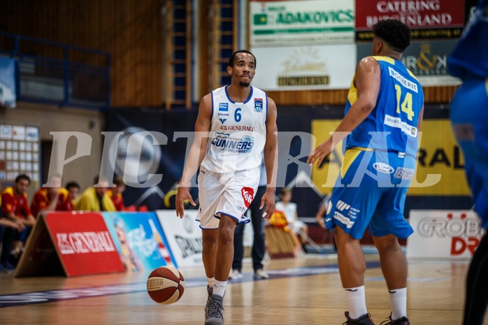 Basketball, Admiral Basketball Superliga 2019/20, Grunddurchgang 6.Runde, Oberwart Gunners, St. Pölten, Lawrence Alexander (6) Basketball, Admiral Basketball Superliga 2019/20, Grunddurchgang 6.Runde, Oberwart Gunners, St. Pölten, Lawrence Alexander (6)