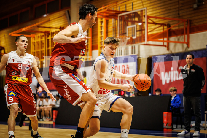Basketball, win2day Basketball Superliga 2022/23, 2. Qualifikationsrunde, BBC Nord Dragonz, Traiskirchen Lions, Valentin Pasterk (6)