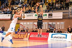 Basketball, ABL 2017/18, Grunddurchgang 5.Runde, Oberwart Gunners, Traiskirchen Lions, Benedikt Danek (9)