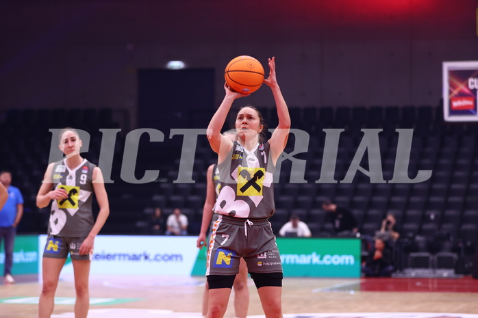 18.01.2025, Graz, Raiffeisen Sportpark, Basketball Austria Cup 2025, Final Four, Semifinale, DBB Wels vs Klosterneuburg Duchess, 18.01.2025, Graz, Raiffeisen Sportpark, Basketball Austria Cup 2025, Final Four, Semifinale, DBB Wels vs Klosterneuburg Duchess,