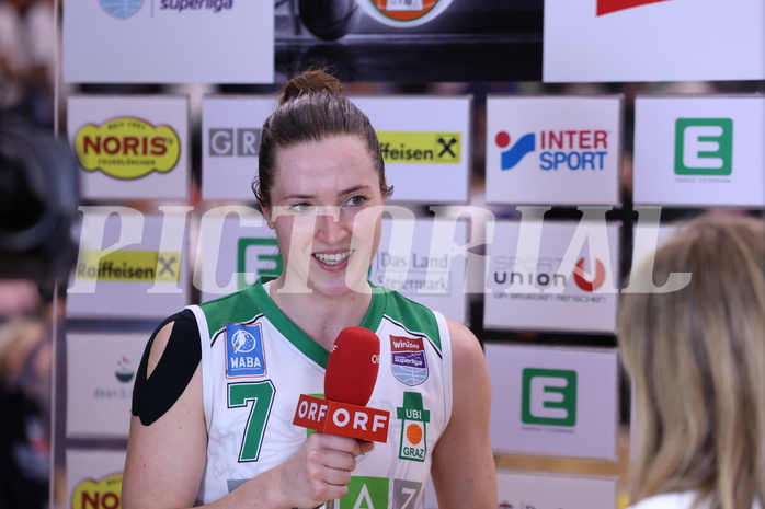 01.04.2024, Graz, Raiffeisen Sportpark, Basketball Damen Superliga 2023/24, Finale, Spiel 2, UBI Holding Graz - SKN St. Pölten Frauen ,  