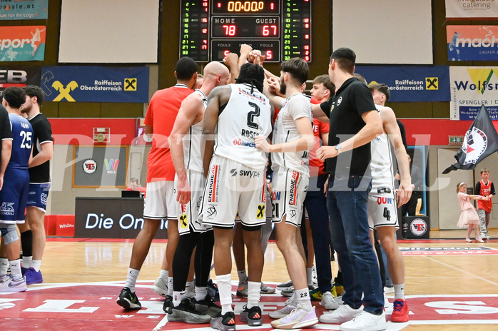 Basketball Superliga 2024/25, Playoff, Viertelfinale Spiel 3, Flyers Wels vs BBC Nord Dragonz,
