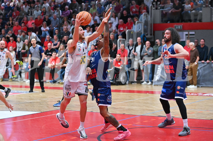 Basketball Superliga 2024/25, Playoff, Viertelfinale Spiel 3, Flyers Wels vs BBC Nord Dragonz,