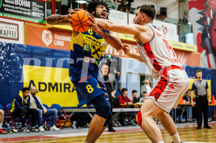 Basketball, Basketball Austria Cup 2023/24, Semifinale, Traiskirchen Lions, UBSC Graz, Avery Diggs (8)ä