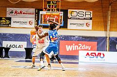 Basketball, win2day Basketball Superliga 2023/224, Grunddurchgang Runde 16, BBC Nord Dragonz, Oberwart Gunners, Lukas Knor (21)