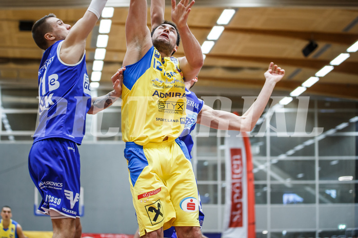 Basketball, Admiral Basketball Superliga 2019/20, Grunddurchgang 15.Runde, St. Pölten, Oberwart Gunners, Florian Trmal (12)