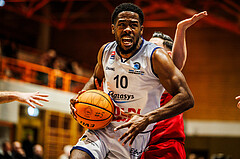 Basketball, win2day Basketball Superliga 2023/224, Grunddurchgang Runde 22, BBC Nord Dragonz, BC Vienna, Austen Awosika (10)