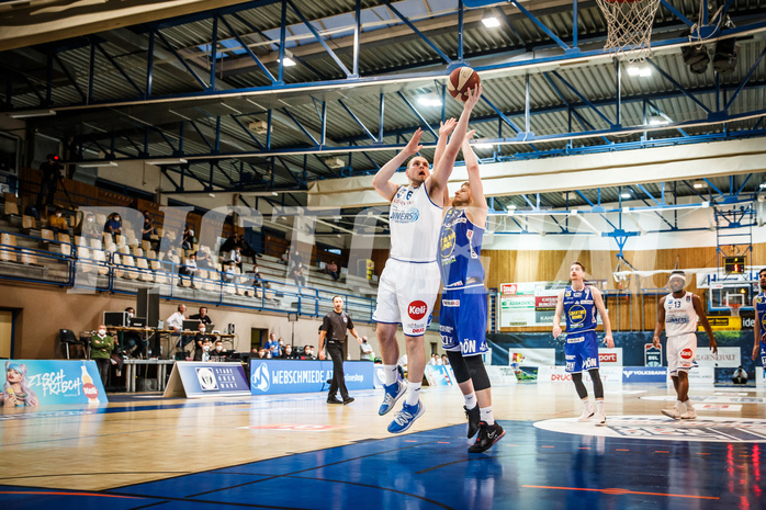 Basketball, bet-at-home Basketball Superliga 2020/21, Halbfinale Spiel 4, Oberwart Gunners, Gmunden Swans, Renato Poljak (16)